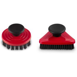 imageLe Creuset Set of 2 Cleaning Brushes Shiny BlackCerise