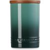imageLe Creuset Signature Salt Cellar and Storage Canister with Wood Lid 16 oz WhiteArtichaut