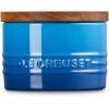 imageLe Creuset Signature Salt Cellar and Storage Canister with Wood Lid 16 oz WhiteMarseille