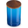 imageLe Creuset Signature Salt Cellar and Storage Canister with Wood Lid 16 oz WhiteMarseille