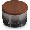 imageLe Creuset Signature Salt Cellar and Storage Canister with Wood Lid 16 oz WhiteOyster
