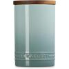 imageLe Creuset Signature Salt Cellar and Storage Canister with Wood Lid 16 oz WhiteSea Salt