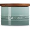 imageLe Creuset Signature Salt Cellar and Storage Canister with Wood Lid 16 oz WhiteSea Salt