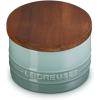 imageLe Creuset Signature Salt Cellar and Storage Canister with Wood Lid 16 oz WhiteSea Salt