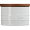 imageLe Creuset Signature Salt Cellar and Storage Canister with Wood Lid 16 oz WhiteWhite