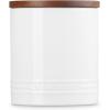 imageLe Creuset Signature Salt Cellar and Storage Canister with Wood Lid 16 oz WhiteWhite