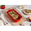 imageLe Creuset Stoneware Heritage Fluted Loaf Pan 9quot Sea SaltCerise