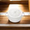 imageLe Creuset Stoneware Mini Round Cocotte with Flower Lid 8oz White