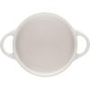 imageLe Creuset Stoneware Mini Round Cocotte with Flower Lid 8oz White