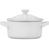 imageLe Creuset Stoneware Mini Round Cocotte with Flower Lid 8oz White