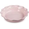 imageLe Creuset Stoneware Set of 2 9quot Heritage Fluted Pie and 9quot Fluted Loaf Dish Chiffon PinkChiffon Pink
