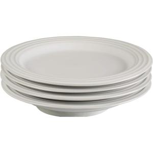 imageLe Creuset Stoneware Set of 4 Salad Plates 85quot each WhiteWhite