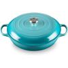 imageLe Creuset Enameled Cast Iron Signature Braiser 15 qt OysterCaribbean