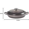 imageLe Creuset Enameled Cast Iron Signature Braiser 15 qt OysterOyster