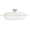 imageLe Creuset Enameled Cast Iron Signature Braiser 15 qt OysterWhite