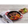 imageLe Creuset Enameled Cast Iron Signature Deep Round Grill 975quot MarseilleCerise