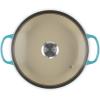 imageLe Creuset Enameled Cast Iron Signature Round Braiser with Glass Lid 225 qt OysterCaribbean