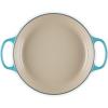 imageLe Creuset Enameled Cast Iron Signature Round Braiser with Glass Lid 225 qt OysterCaribbean