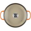 imageLe Creuset Enameled Cast Iron Signature Round Braiser with Glass Lid 225 qt OysterFlame