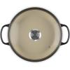 imageLe Creuset Enameled Cast Iron Signature Round Braiser with Glass Lid 225 qt OysterLicorice