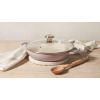 imageLe Creuset Enameled Cast Iron Signature Round Braiser with Glass Lid 225 qt OysterOlive