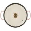 imageLe Creuset Enameled Cast Iron Signature Round Braiser with Glass Lid 225 qt OysterPeche