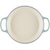 imageLe Creuset Enameled Cast Iron Signature Round Braiser with Glass Lid 225 qt OysterSea Salt