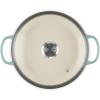 imageLe Creuset Enameled Cast Iron Signature Round Braiser with Glass Lid 225 qt OysterSea Salt