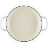 imageLe Creuset Enameled Cast Iron Signature Round Braiser with Glass Lid 225 qt OysterShallot