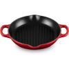 imageLe Creuset Enameled Cast Iron Signature Deep Round Grill 975quot MarseilleCerise