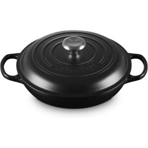 imageLe Creuset Enameled Cast Iron Signature Braiser 15 qt OysterLicorice
