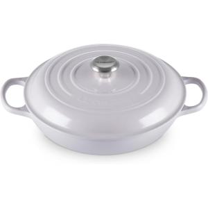 imageLe Creuset Enameled Cast Iron Signature Braiser 15 qt OysterShallot