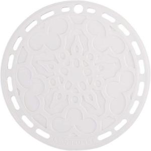imageLe Creuset Silicone French Trivet 8quot  CaribbeanWhite
