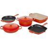 imageLe Creuset Enameled Cast Iron Signature Cookware Set 5 pc PecheFlame
