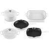 imageLe Creuset Enameled Cast Iron Signature Cookware Set 5 pc PecheWhite