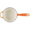 imageLe Creuset Enameled Cast Iron Signature Oval Dutch Oven 155 qt Flamme Doree with Crucible Knob23 Quarts