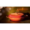 imageLe Creuset Enameled Cast Iron Signature Oval Dutch Oven 155 qt Flamme Doree with Crucible Knob5 qt