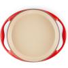 imageLe Creuset Enameled Cast Iron Traditional Round Tarte Tatin Dish 2 qt Sea SaltCerise