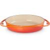 imageLe Creuset Enameled Cast Iron Traditional Round Tarte Tatin Dish 2 qt Sea SaltFlame