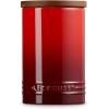 imageLe Creuset Signature Salt Cellar and Storage Canister with Wood Lid 7 oz PecheCerise