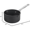 imageLe Creuset Toughened Nonstick Pro Open Saucepan with Double Pour Spouts 17 qt