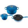 imageLe Creuset Enameled Cast Iron Signature Cookware Set 5 pc PecheMarseille