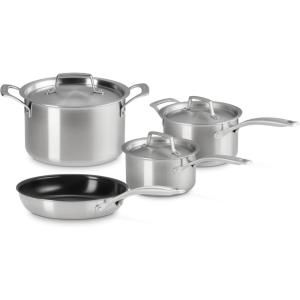 imageEssential Stainless Steel Set of 7 Cookware Set