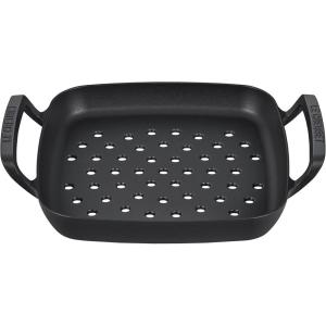 imageLe Creuset Alpine Outdoor Collection Enameled Cast Iron Square Grill Pan 1025quotGrill Basket