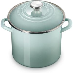 imageLe Creuset Enamel on Steel Traditional Stockpot 8 qt Sea Salt with Stainless Steel Knob