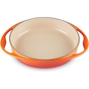 imageLe Creuset Enameled Cast Iron Traditional Round Tarte Tatin Dish 2 qt Sea SaltFlame