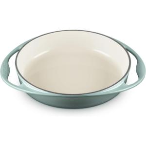 imageLe Creuset Enameled Cast Iron Traditional Round Tarte Tatin Dish 2 qt Sea SaltSea Salt