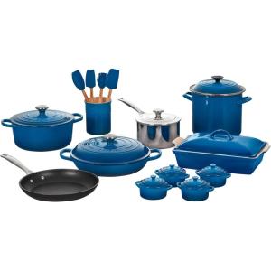 imageLe Creuset Mixed Material Cookware Set 12pc Sea SaltMarseille