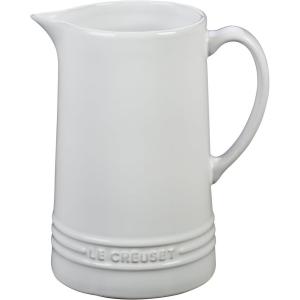 imageLe Creuset Stoneware Signature Pitcher 16 qt Sea SaltWhite
