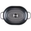 imageLe Creuset Enameled Cast Iron Signature Oval Casserole 375 qt PecheOyster